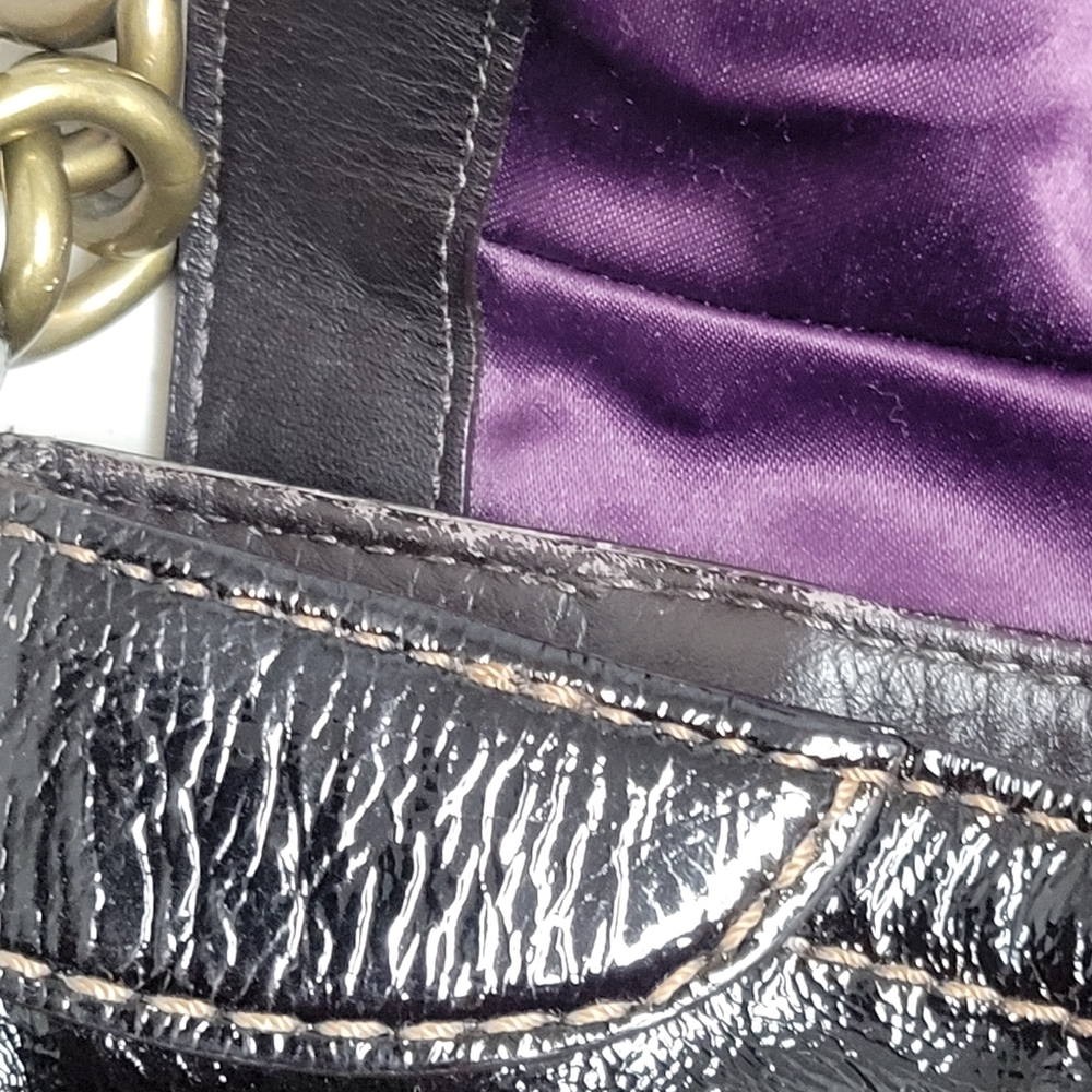 Coach Vintage Legacy Garcia Hobo Shoulder Bag Patent Brown Leather. - Picture 16 of 16